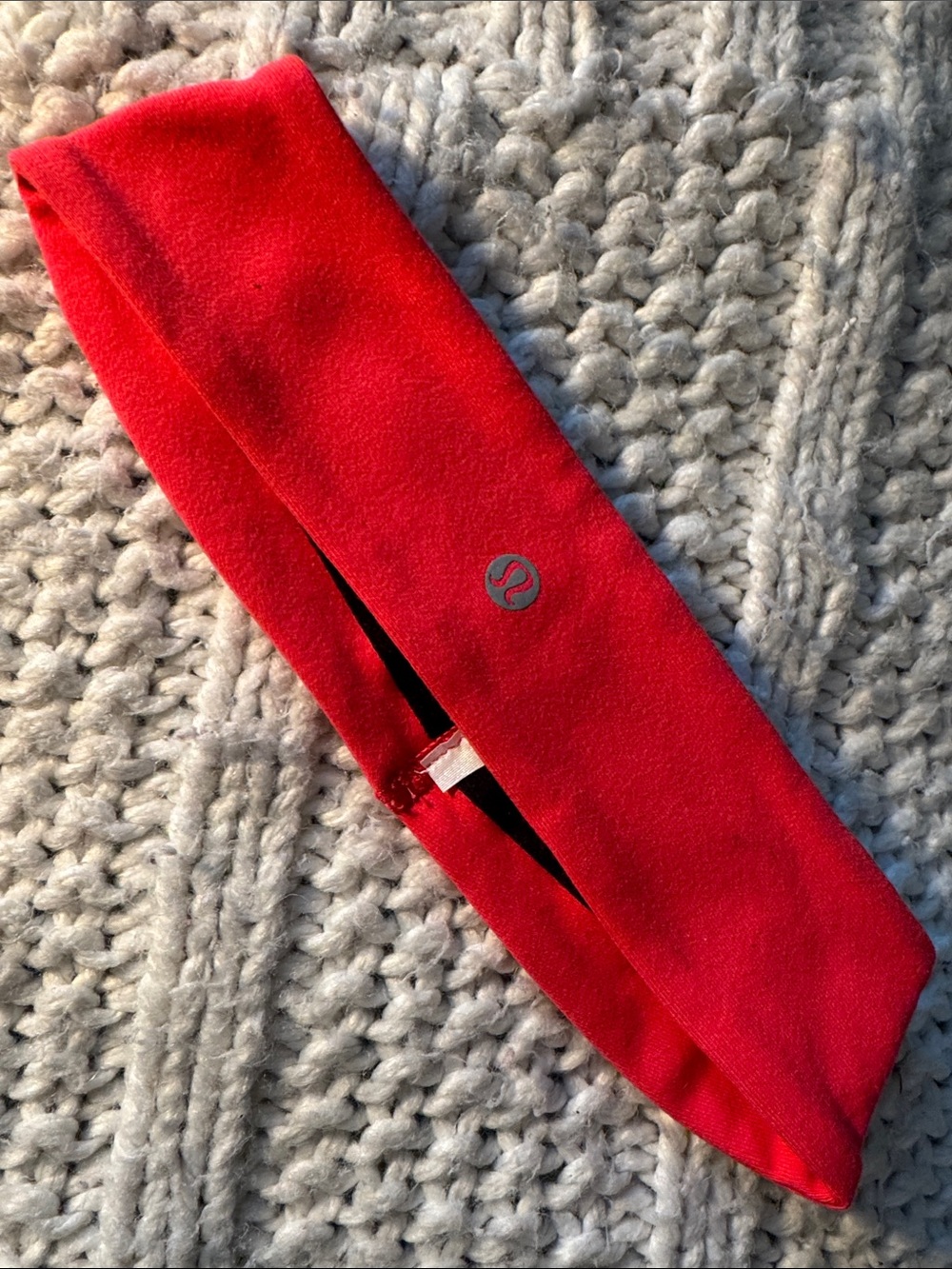 lululemon athletica Women’s bright red stretch workout headband